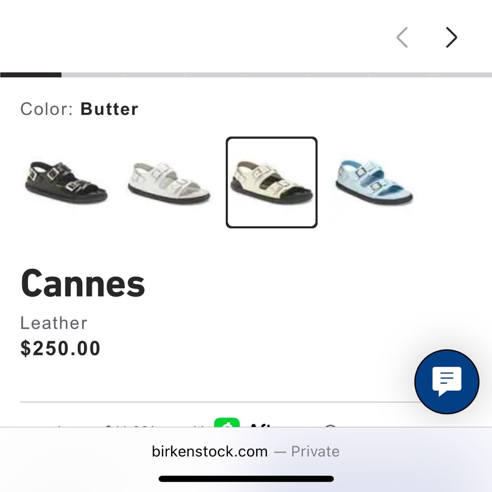 Birkenstock Cannes Leather Sandals - Butter - Picture 7 of 7